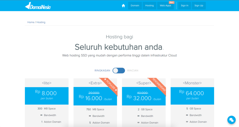 perbedaan domain dan hosting
