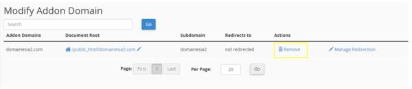 modify add-on domain