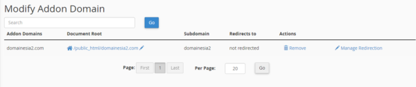 modify add-on domain