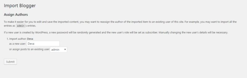 import blogger ke WordPress