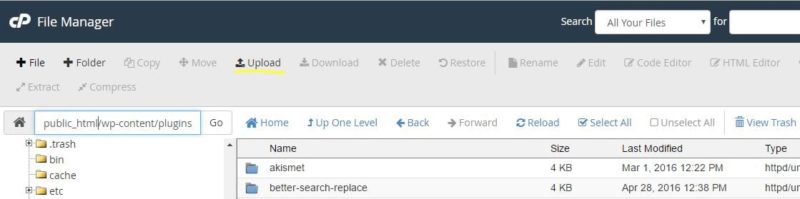 upload plugin manual di wordpress