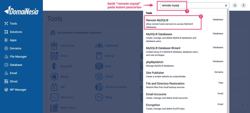 Panduan Remote MySQL di cPanel 3