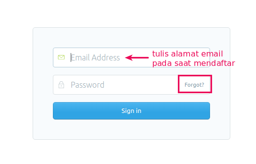 cara reset password ghost