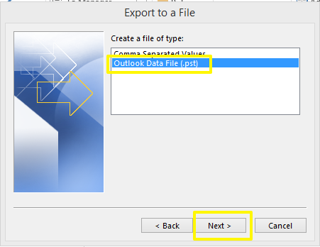 How to Create PST File Archive in Outlook 2016 2