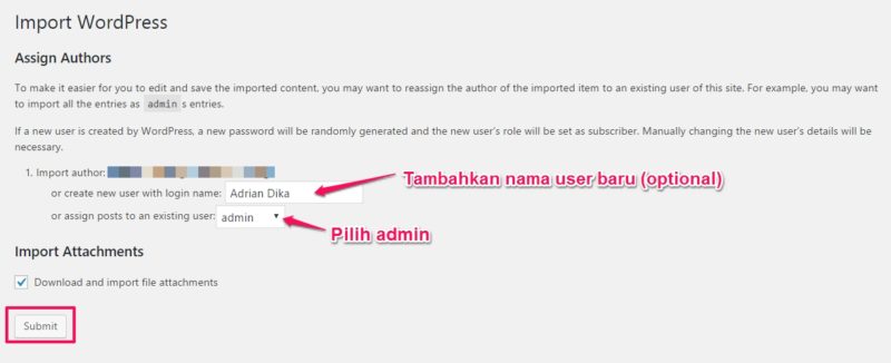 cara migrasi blog wordpress ke hosting