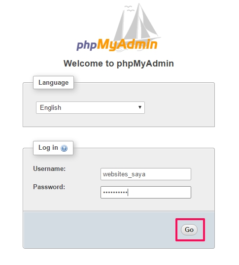 cara install phpmyadmin melalui softaculous