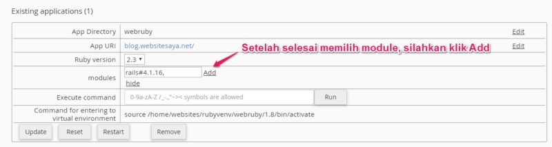 deploy website berbasis ruby