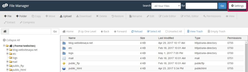 create an htaccess file