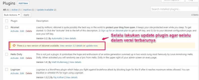 cara agar wordpress aman