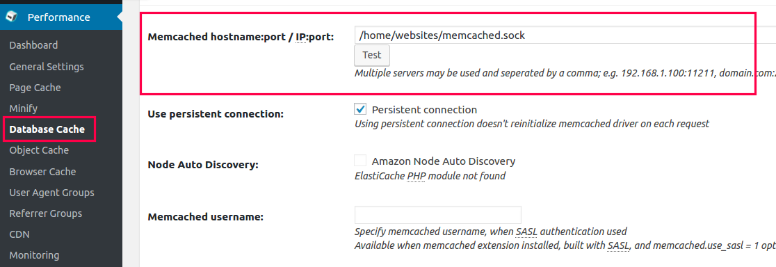 memcached activation