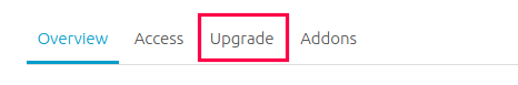 upgrade dan downgrade hosting