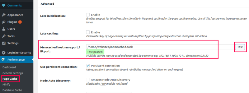 memcached activation