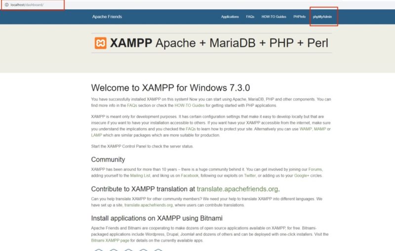 Cara membuat database MySQL localhost phpmyadmin - XAMPP