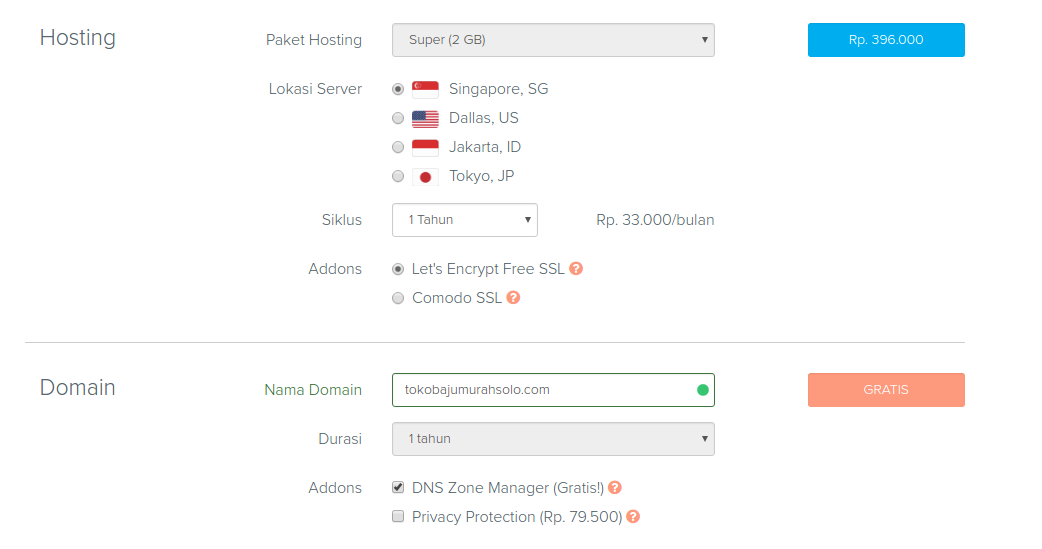 cara membuat toko online