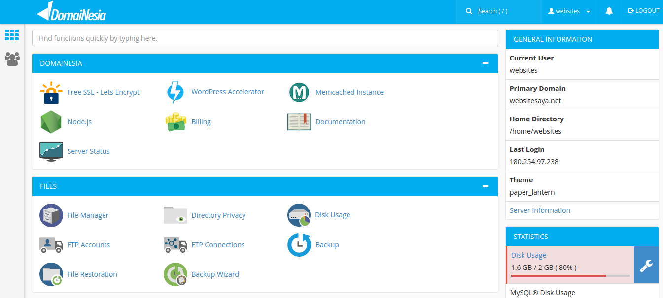 apa itu cpanel
