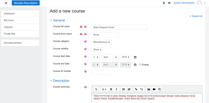 cara install moodle di Hosting