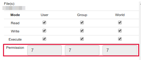 how to change file permissions on hosting