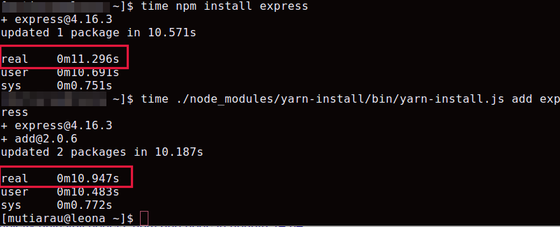 Npm update package. Difference between npm Yarn and npm.