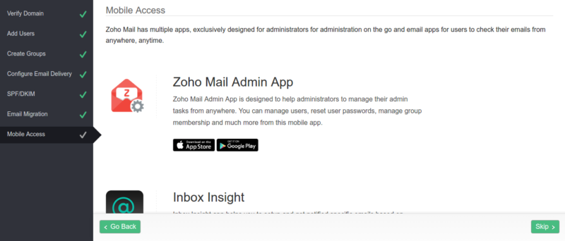 cara setting email zoho