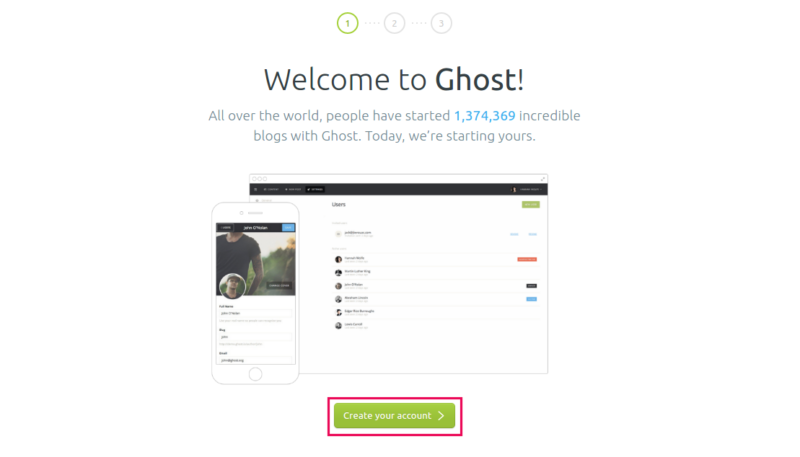 cara instal ghost di hosting