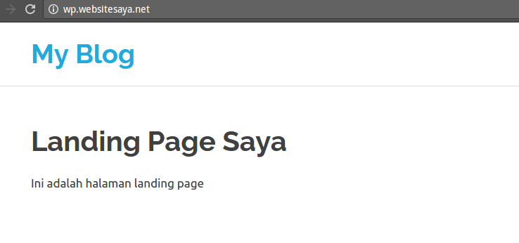 cara membuat landing page