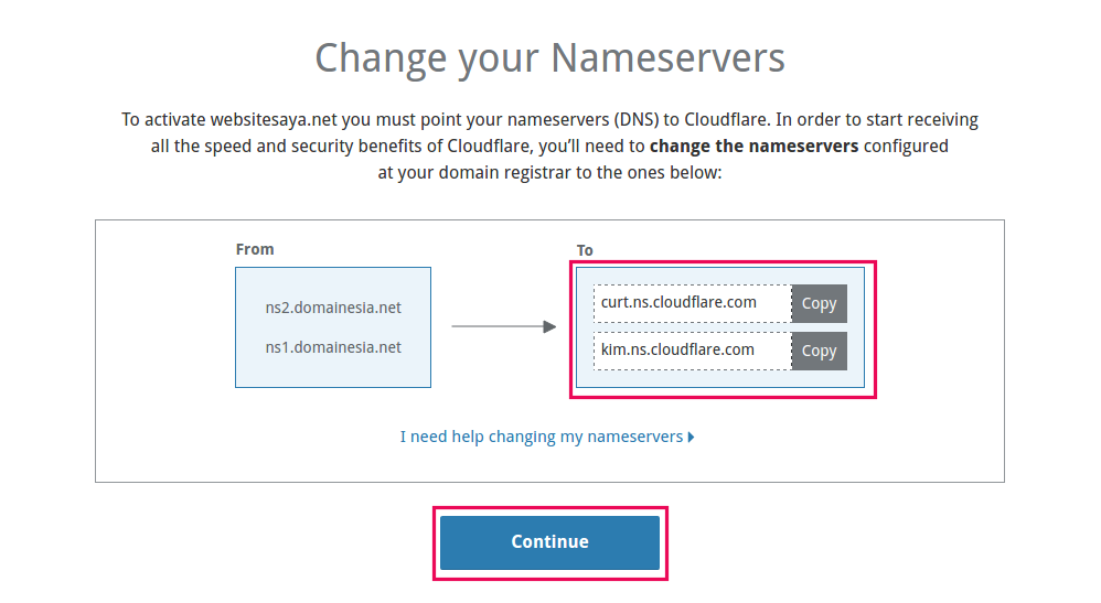 cara sinkronisasi hosting ke cloudflare