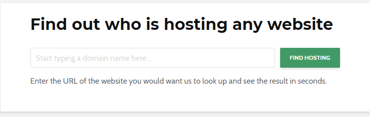 Hosting Checker