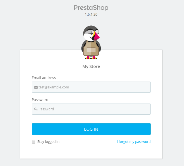 cara reset password prestashop