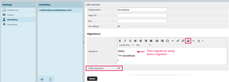cara membuat email signature