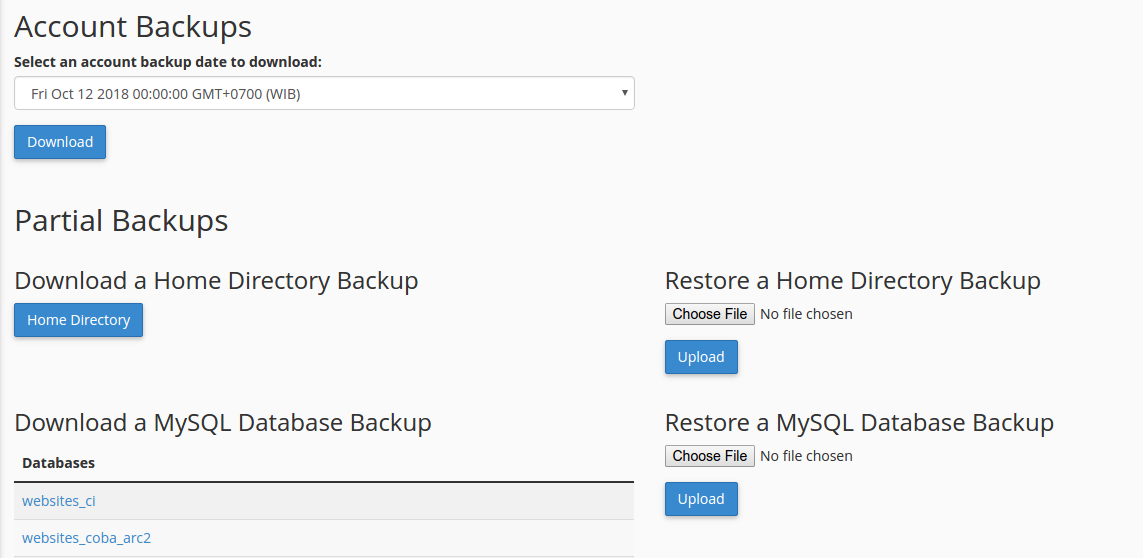 how to backup daily with cronjob