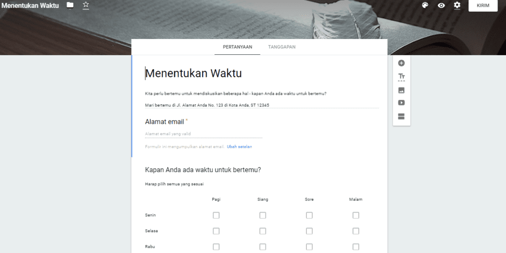 Membuat Google Form