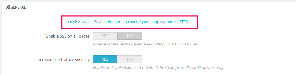 cara mengaktifkan SSL di Prestashop