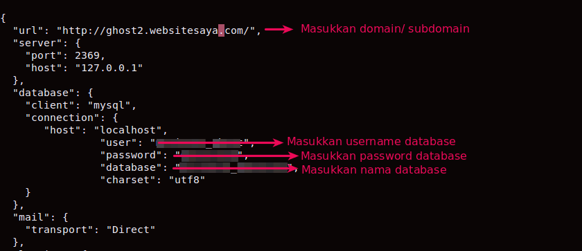 cara mengubah database ghost menjadi mysql