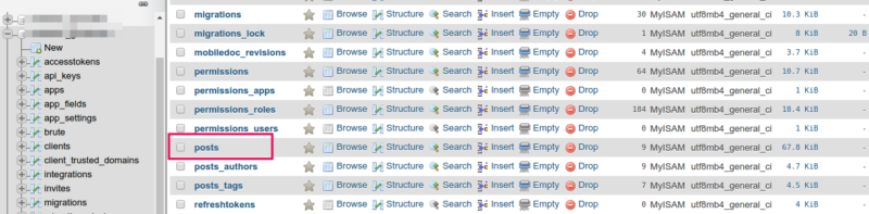 cara mengubah database ghost menjadi mysql