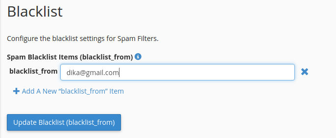 cara filter email spam di hosting