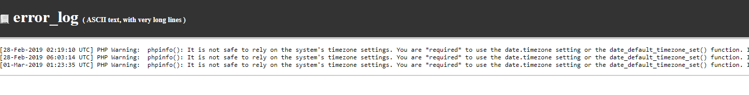 Index php support. Php Error log. Warning php. Error log setting что это.