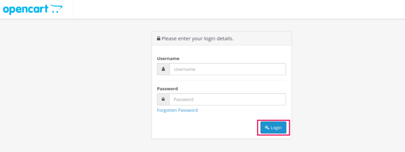cara reset password OpenCart