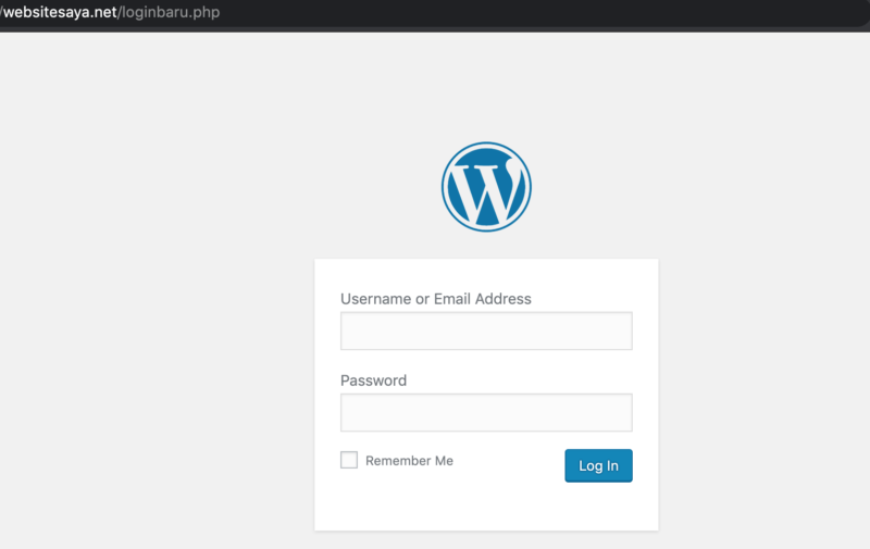 cara mengganti url wp-admin WordPress tanpa plugin