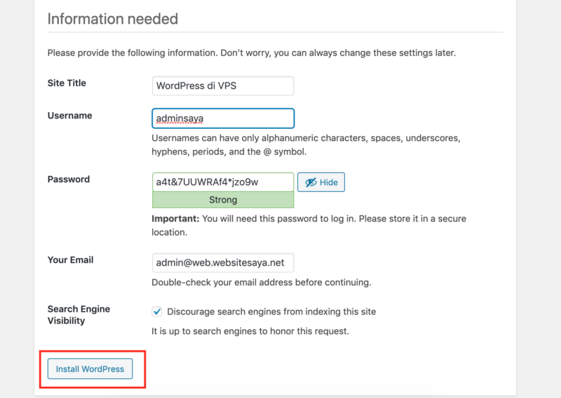 Cara install WordPress di Ubuntu