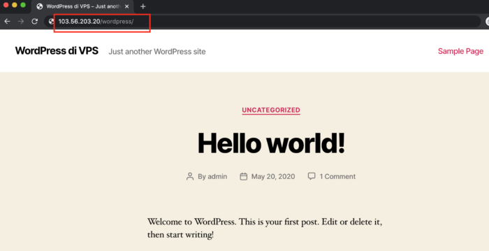 Cara install WordPress di Ubuntu