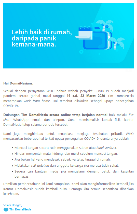 cara komunikasi dengan email