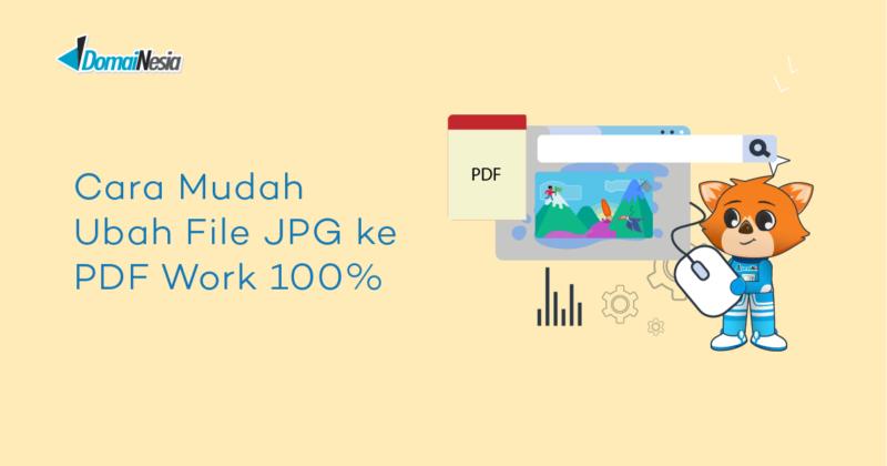  Cara Mudah  Ubah file JPG ke PDF Work 100 DomaiNesia