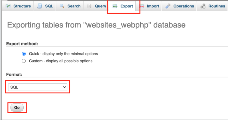 Cara migrasi website manual