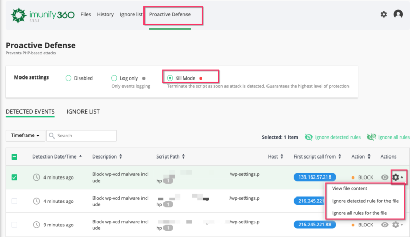 Imunify360 di Hosting