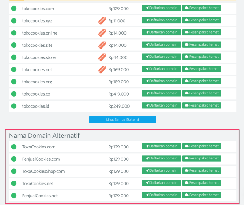 nama domain yang bagus