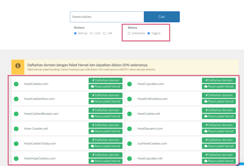 nama domain yang bagus