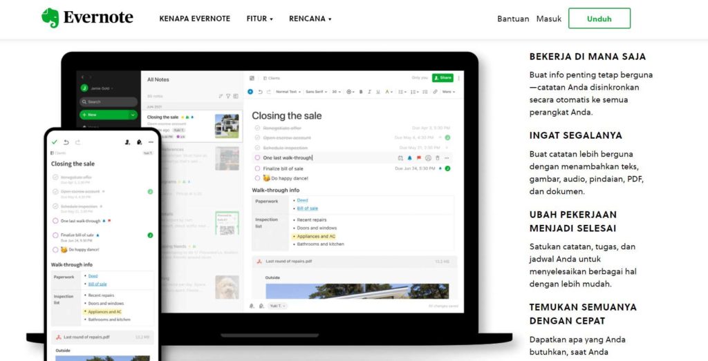 Fungsi Evernote Dan Cara Menggunakannya