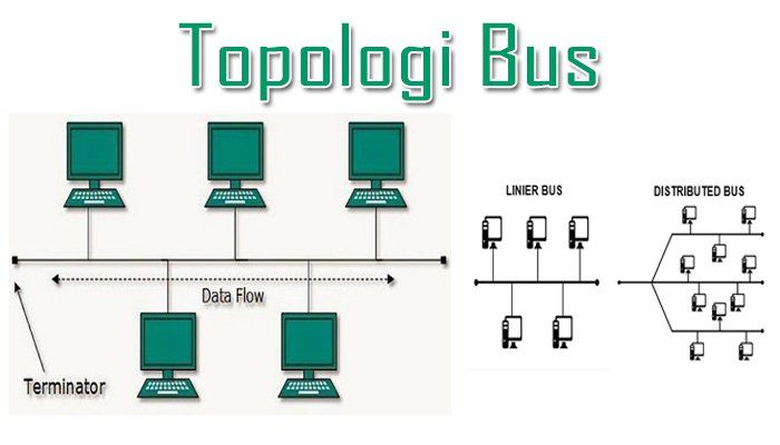 gambar topologi bus