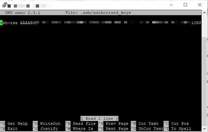 Ssh authorized keys