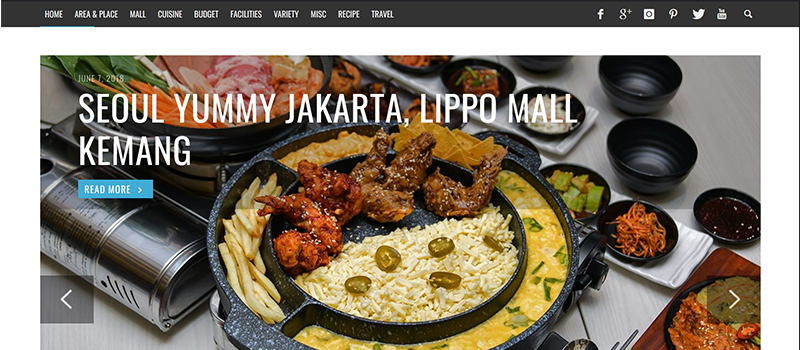 Contoh blog makanan